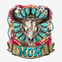 Mom Bull Skull Mother's Day Urban Heavy Tee | Teevron