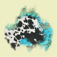 Cowhide Turquoise Patch Urban Hoodie | Teevron