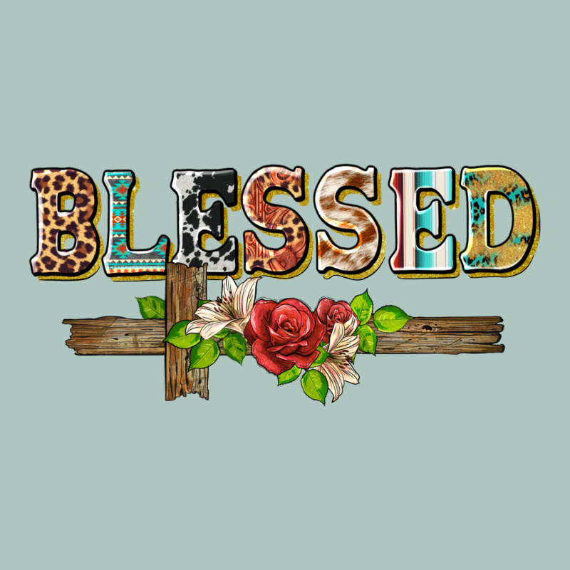 Blessed And Floral Cross Premium Sweatshirt by BarkalooDesign | Teevron