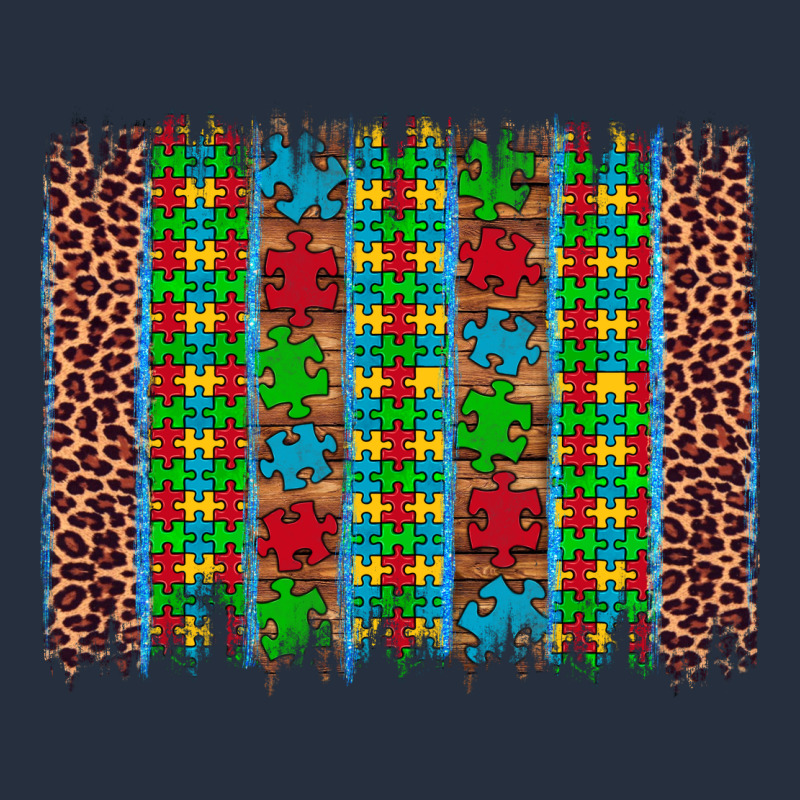 Autism Awareness Leopard Puzzle Brush Stroke Zipper Hoodie by Artiststas | Teevron