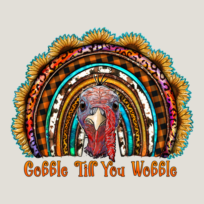 Gobble Till You Wobble Thanksgiving Rainbow Heavy Core Tee by RanaPortraitStore | Teevron