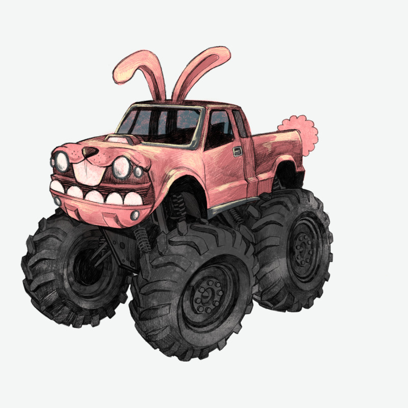Easter Monster Truck Easter Day Urban Heavy Tee by HowdyJamesFarm | Teevron