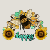 Bee Happy Honey Comb Heavy Core Tee | Teevron