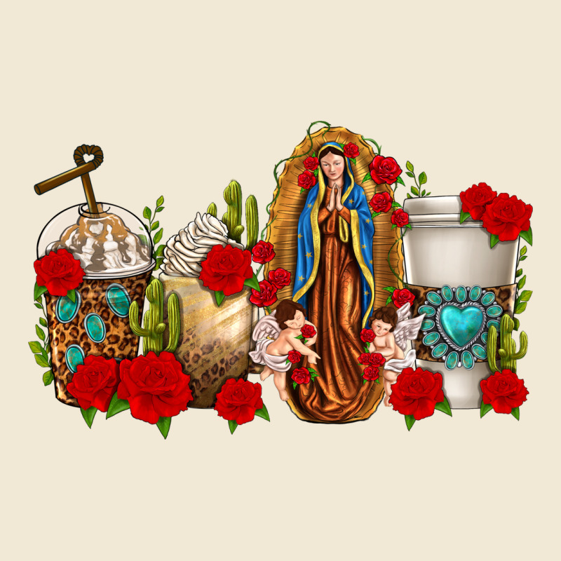 Lady Of Guadalupe Coffee Cups Premium Tee by texasbilliewilder | Teevron