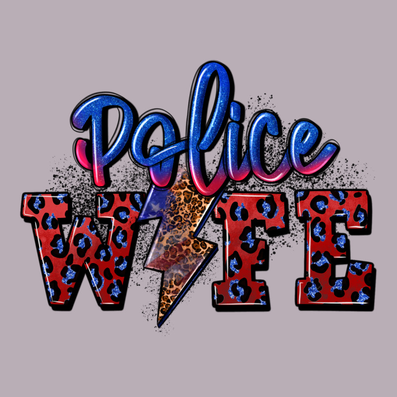 Police Wife With Lightning Bolt Vintage Tee by CowGirlArtShop | Teevron