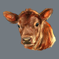 Red Angus Calf Face Heavyweight Sweatshirt | Teevron