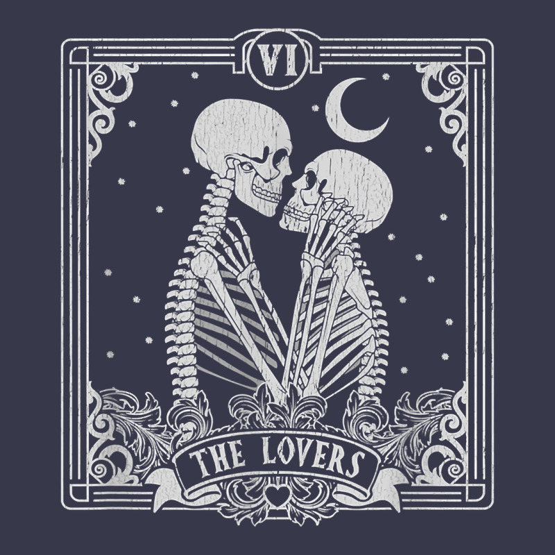 The Lovers Tarot Card Skeleton Valentines Halloween Occult Long Sleeve Tee by longCreatives | Teevron
