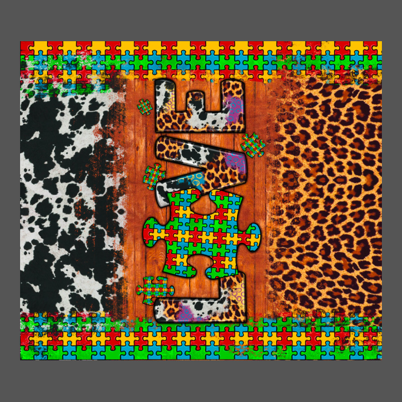 Love Autism Awareness Leopard Cowhide Zipper Hoodie by Artiststas | Teevron