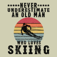 Never Underestimate An Old Man Who Loves Skiing Heavy Core Tee | Teevron