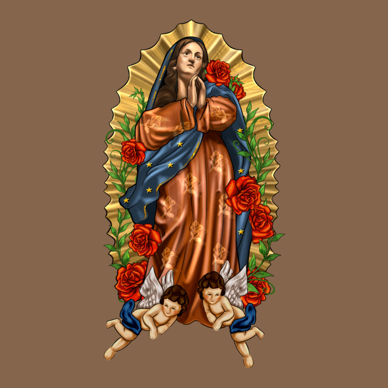 Lady Of Guadalupe With Roses Premium Tee by texasbilliewilder | Teevron