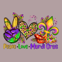 Peace Love Mardi Gras Olivia Vintage Hoodie | Teevron