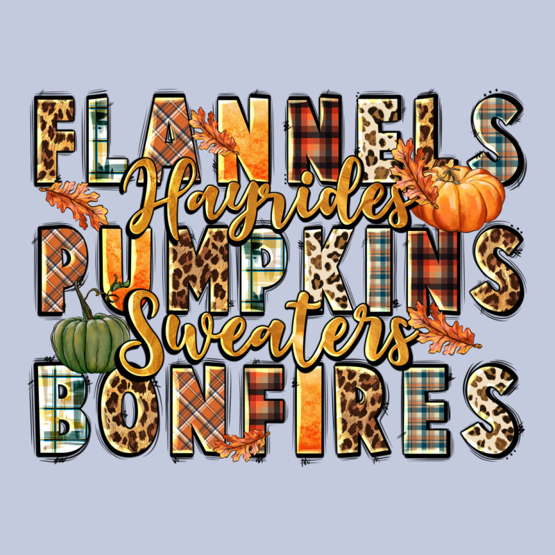 Flannels Hayrides Pumpkins  Bonfires Long Sleeve Tee by FaDigitalArtStudio | Teevron