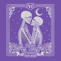 The Lovers Tarot Card Skeleton Valentines Halloween Occult Premium Sweatshirt | Teevron