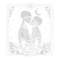 The Lovers Tarot Card Skeleton Valentines Halloween Occult | Teevron