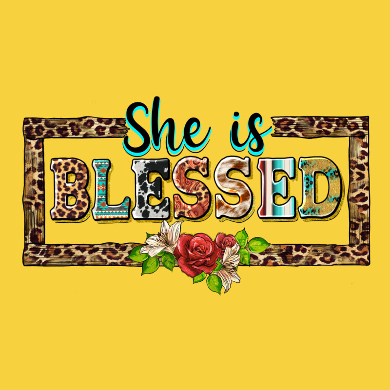 She Is Blesssed Floral Premium Sweatshirt by BarkalooDesign | Teevron