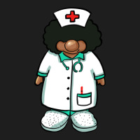 African Nurse Gnome Afro Hair Heavyweight Hoodie | Teevron