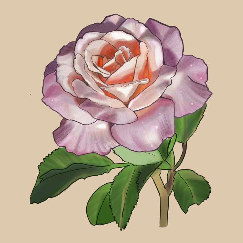 Belinda's Blush Rose Heavyweight Sweatshirt by LillyAllenDesigns | Teevron