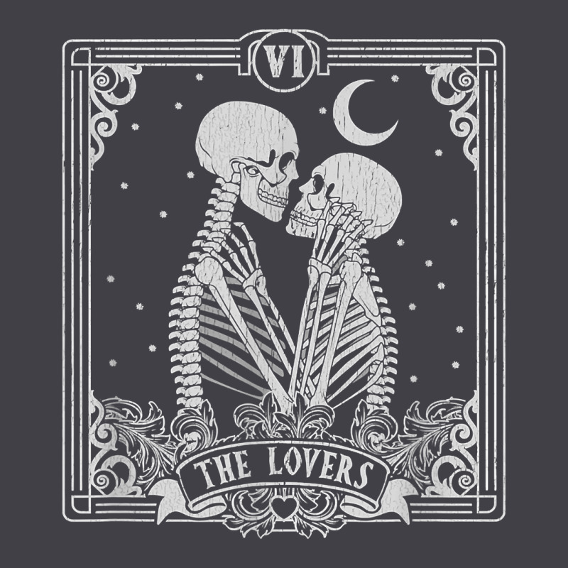 The Lovers Tarot Card Skeleton Valentines Halloween Occult Heavyweight Hoodie by longCreatives | Teevron