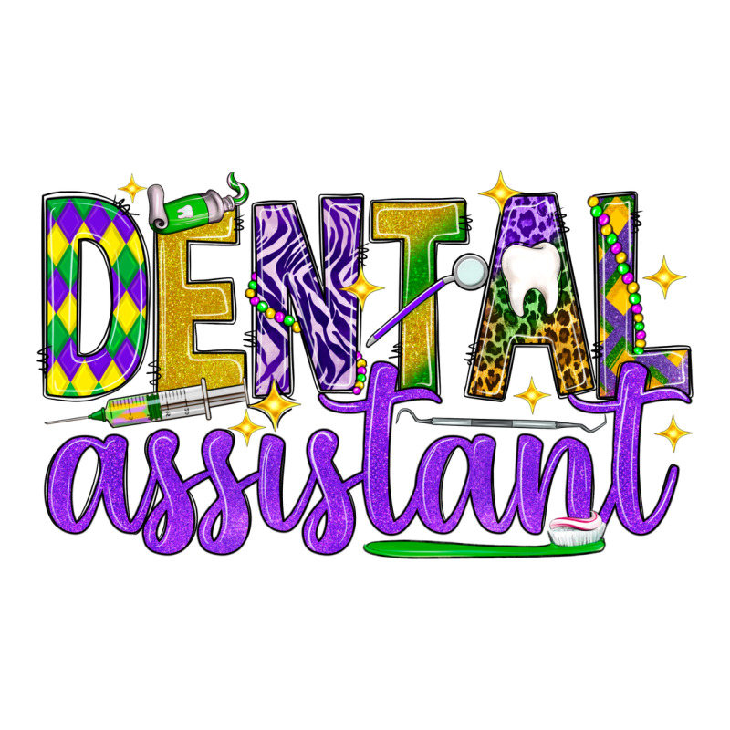 Mardi Gras Dental Assistant Premium Tee by NancyCooperArtShop | Teevron