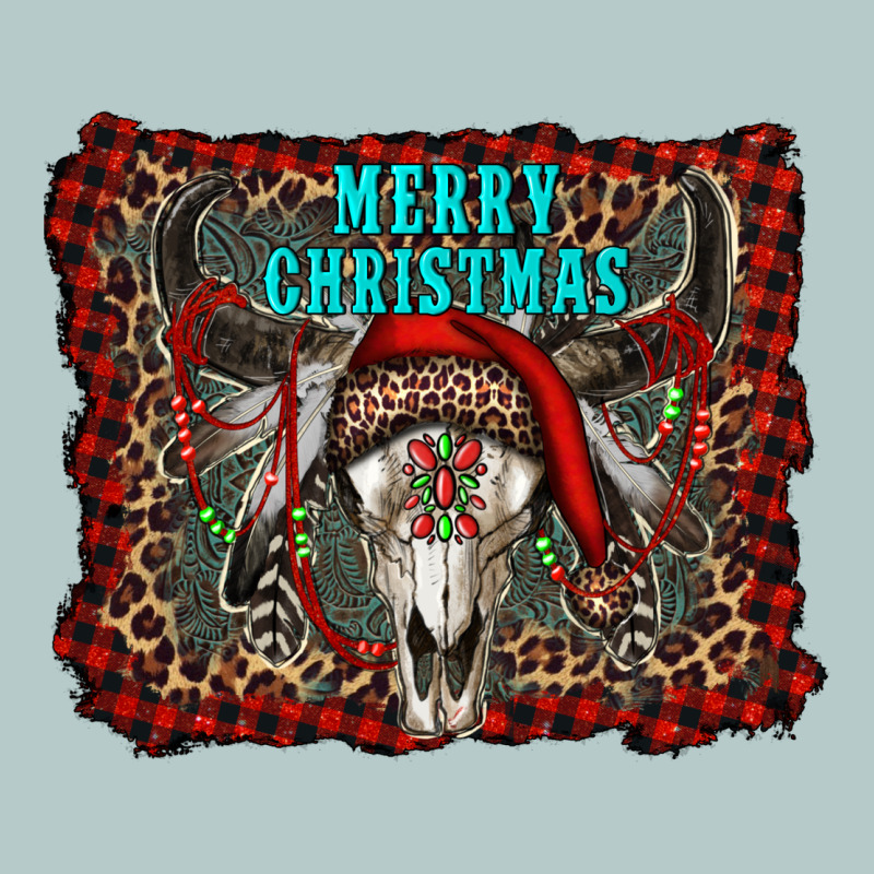 Merry Christmas Bull Skull Heavy Core Tee by RanaPortraitStore | Teevron