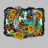 Western Leopard Cowhide Turquoise Background Horse Long Sleeve Tee | Teevron