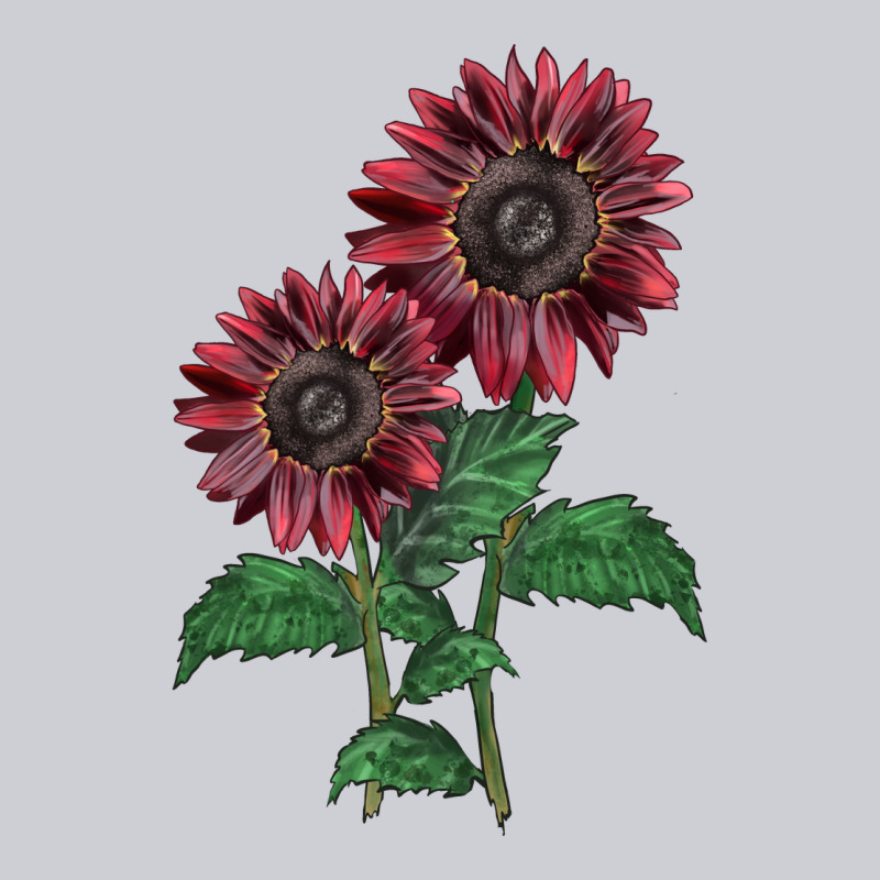 2 Chocolate Sunflower Heavyweight Sweatshirt by LillyAllenDesigns | Teevron