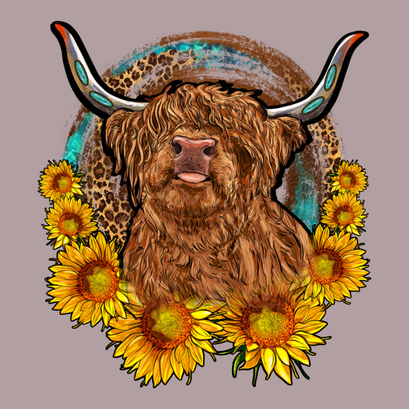 Cow Sunflower Leopard Vintage Hoodie by OliviaCreatesArt | Teevron