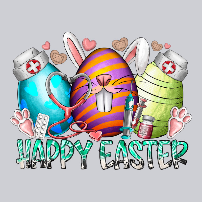 Happy Easter Day Eggs Nurse Heavyweight Sweatshirt by RacoonDesign | Teevron