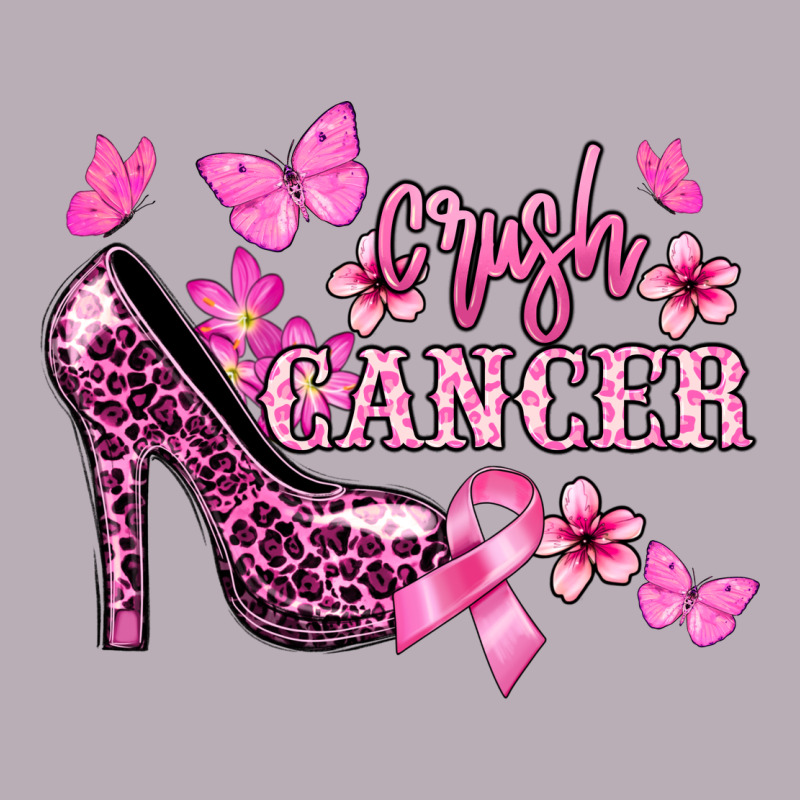 Crush Cancer With High Heels Cancer Awareness Vintage Tee by HowdyJamesFarm | Teevron