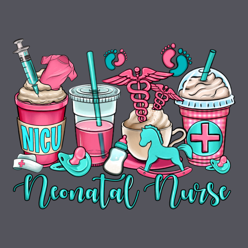 Nicu Neonatal Nurse Coffee Cups Vintage Hoodie by OliviaCreatesArt | Teevron