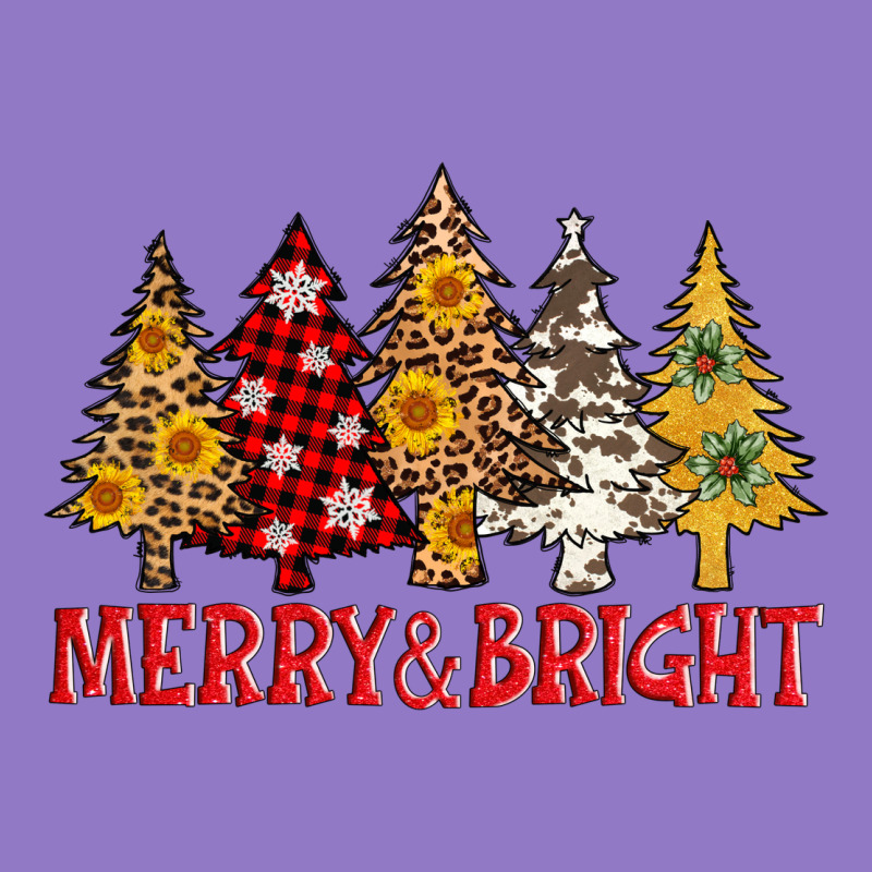 Merry And Bright Leopard Christmas Trees Urban Hoodie by AdoDesignShop | Teevron