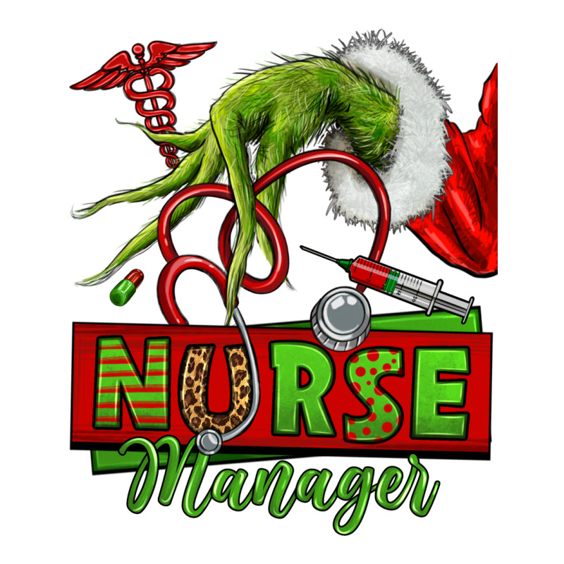 Grinch Hand Nurse Manager Premium Tee by NancyCooperArtShop | Teevron