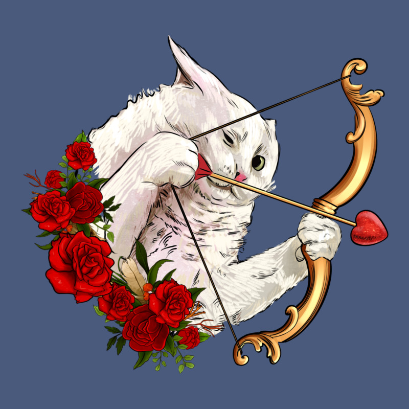 Cupid Cat Vintage Hoodie by OliviaCreatesArt | Teevron