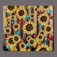 America Flag Sunflower Star Tumbler Urban Heavy Tee | Teevron