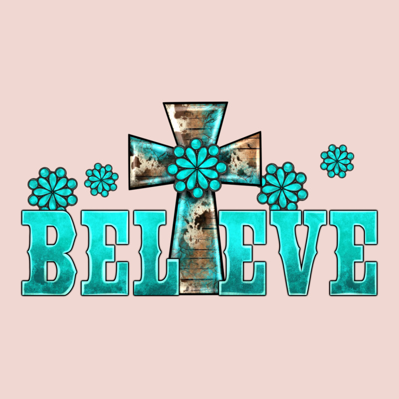 Western Turquoise's Gemstones Cross Believe Premium Sweatshirt by BarkalooDesign | Teevron