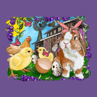 Easter Farm Chicks And Bunny Vintage Tee | Teevron