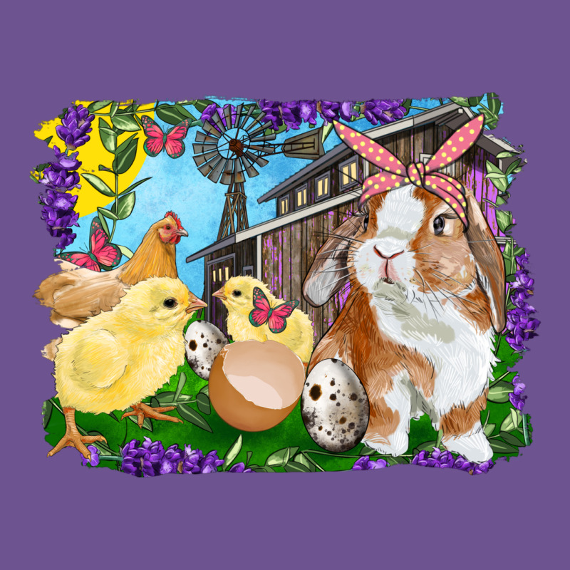 Easter Farm Chicks And Bunny Vintage Tee by RanaPortraitStore | Teevron