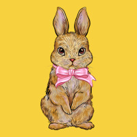 Easter Rabbit Pink Flowers Premium Sweatshirt | Teevron