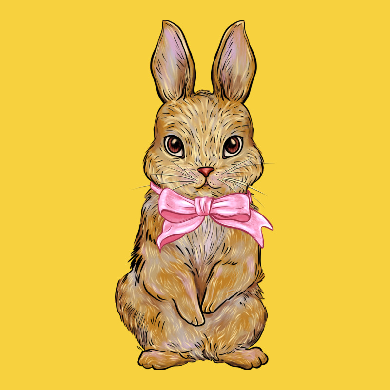 Easter Rabbit Pink Flowers Premium Sweatshirt by BarkalooDesign | Teevron