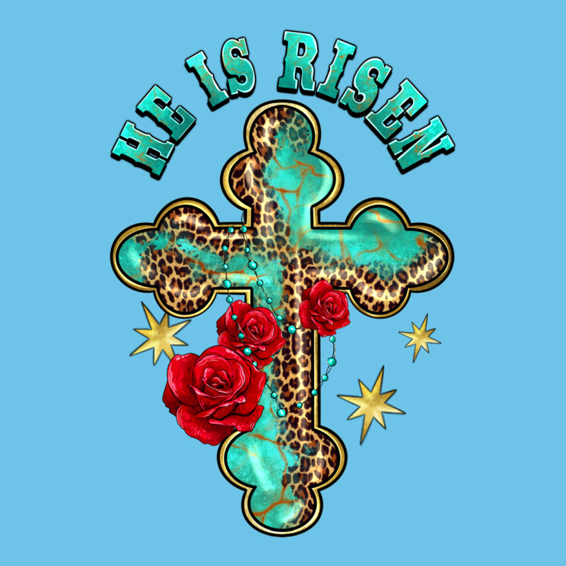 He Is Risen Cross With Roses Premium Sweatshirt by BarkalooDesign | Teevron