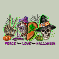 Peace Love Halloween Ladies Tee | Teevron