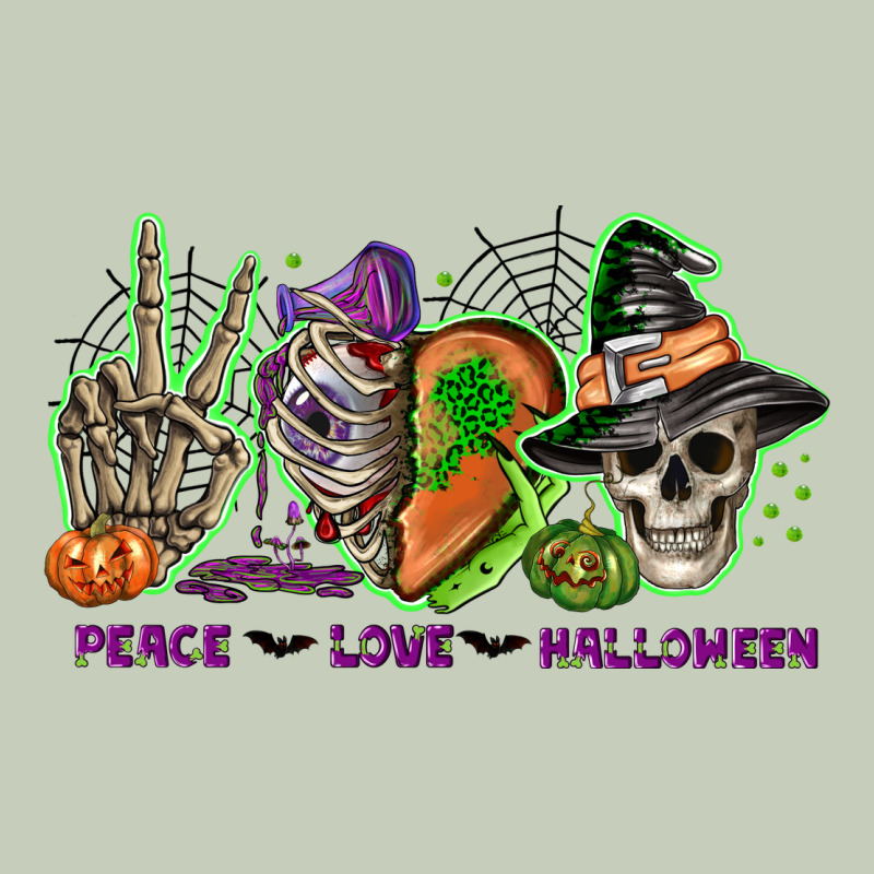 Peace Love Halloween Ladies Tee by NancyCooperArtShop | Teevron