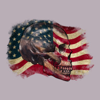 Skull With American Flag 4th Of July Vintage Tee | Teevron