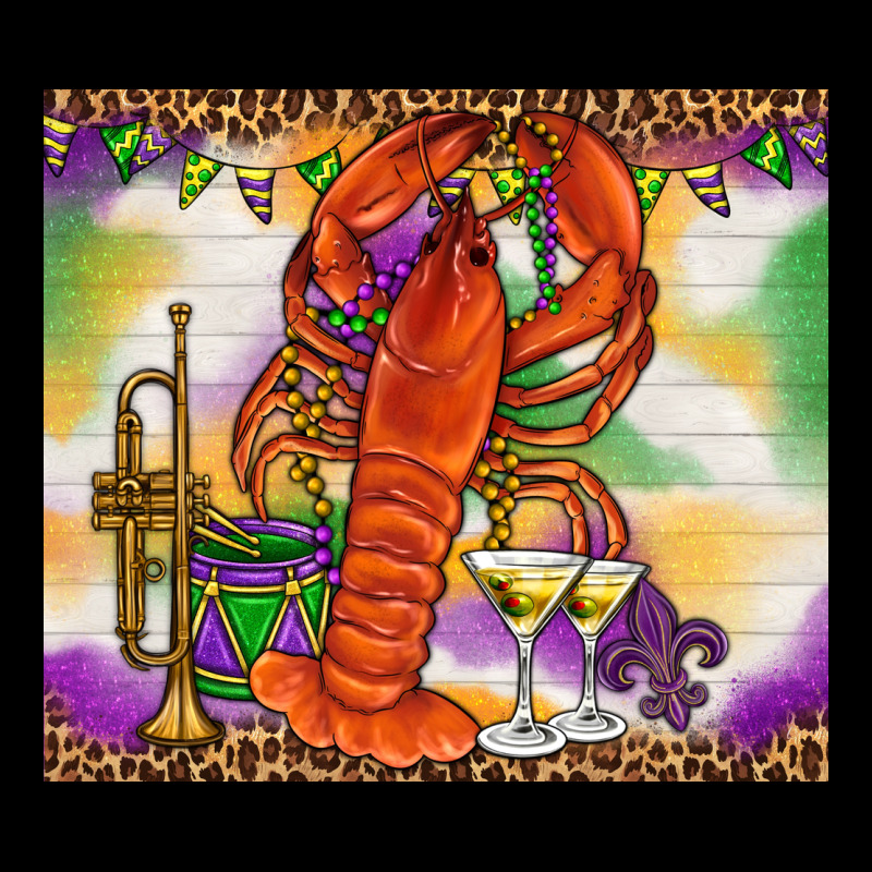 Mardi Gras Crawfish Premium Tee by NancyCooperArtShop | Teevron