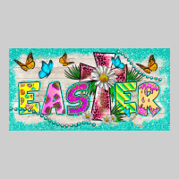 Easter Cross License Plate Template Premium Sweatshirt | Teevron