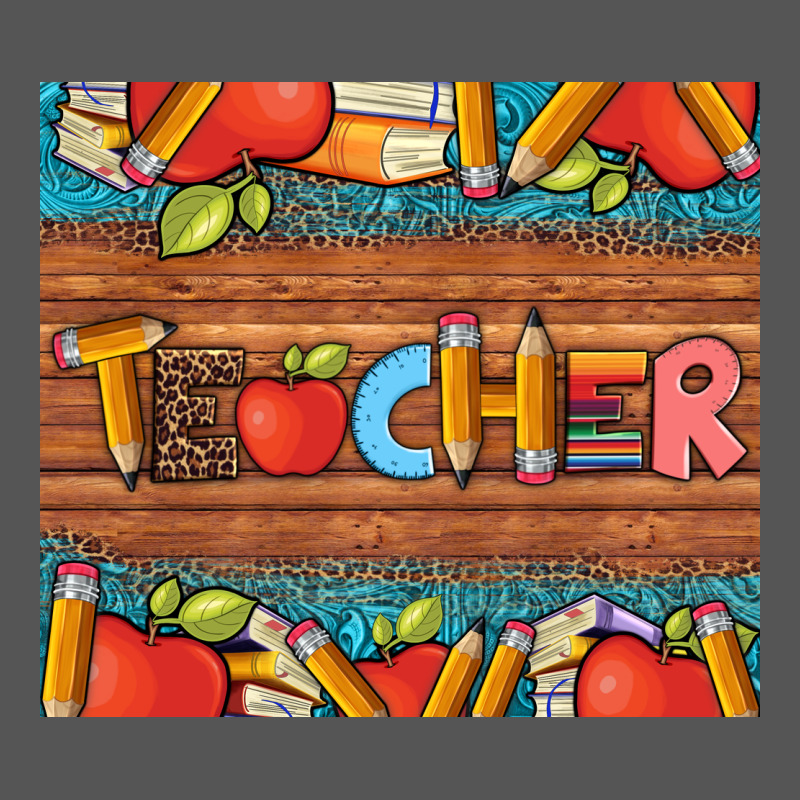 Teacher And Pens Apples Books Leopard And Tooled Leather Tumbler Zipper Hoodie by Artiststas | Teevron