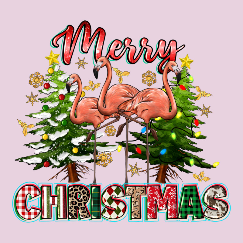 Merry Christmas Flamingo Ladies Tee by texasbilliewilder | Teevron