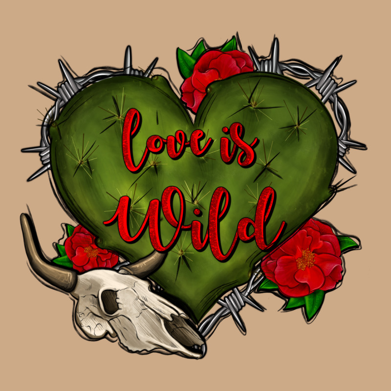 Love Is Wild With Bullskull Olivia Vintage Hoodie by OliviaCreatesArt | Teevron