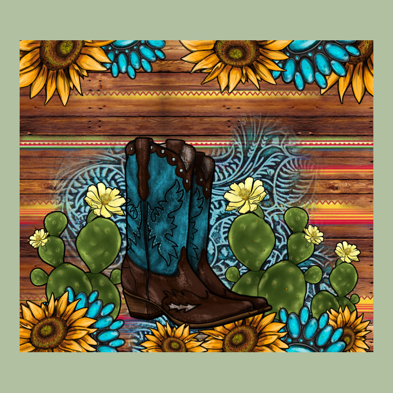 Boot Cactus Sunflower Gemstone Urban Hoodie by AdoDesignShop | Teevron