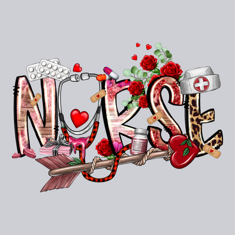 Nurse Valentines Day Heavyweight Sweatshirt by RacoonDesign | Teevron